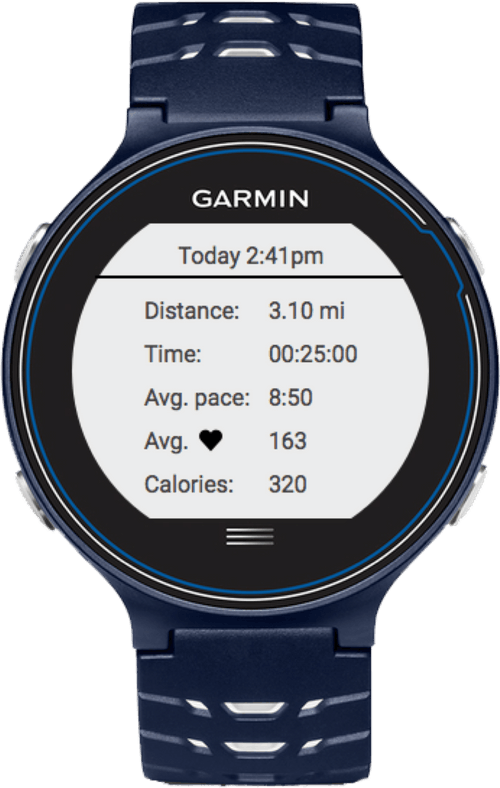 Adidas Watch app alternate view