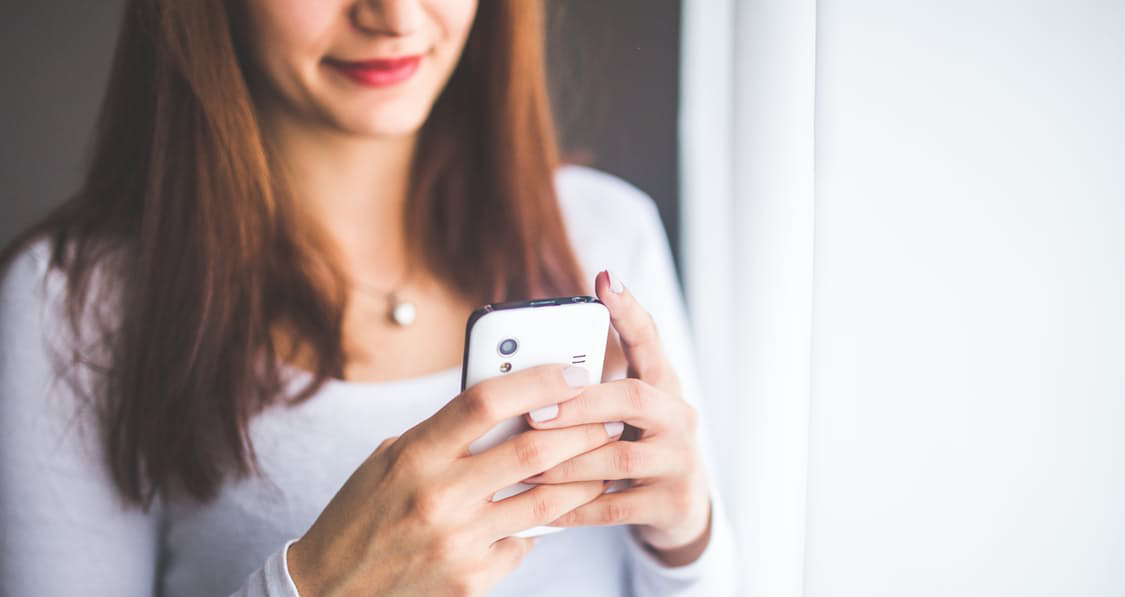 A person working on a mobile