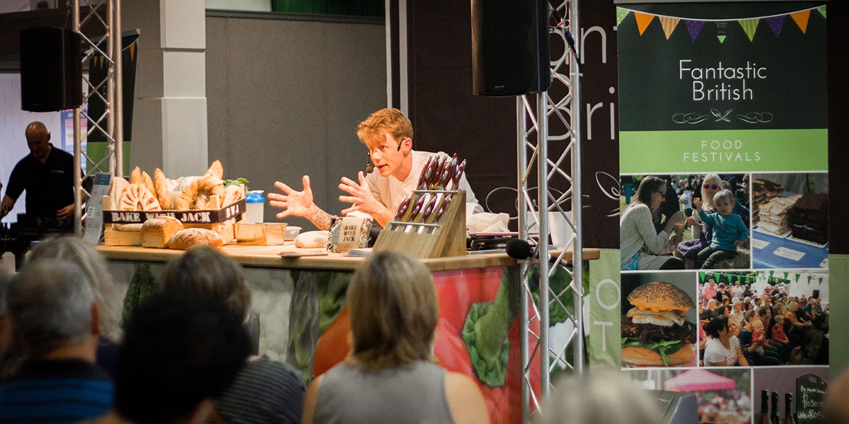 A cookery demonstration at one of the Fantastic Food Festivals