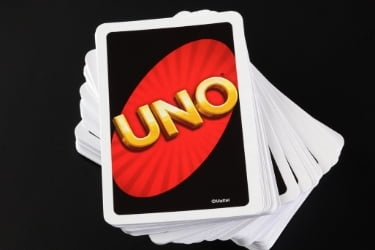 Pile of Uno cards