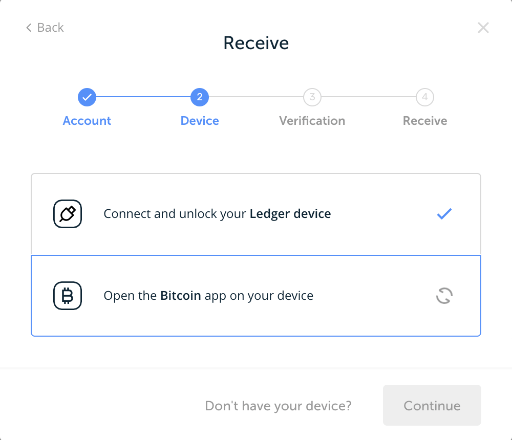 connect LEDGER
