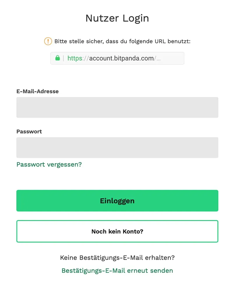 Bitpanda Login