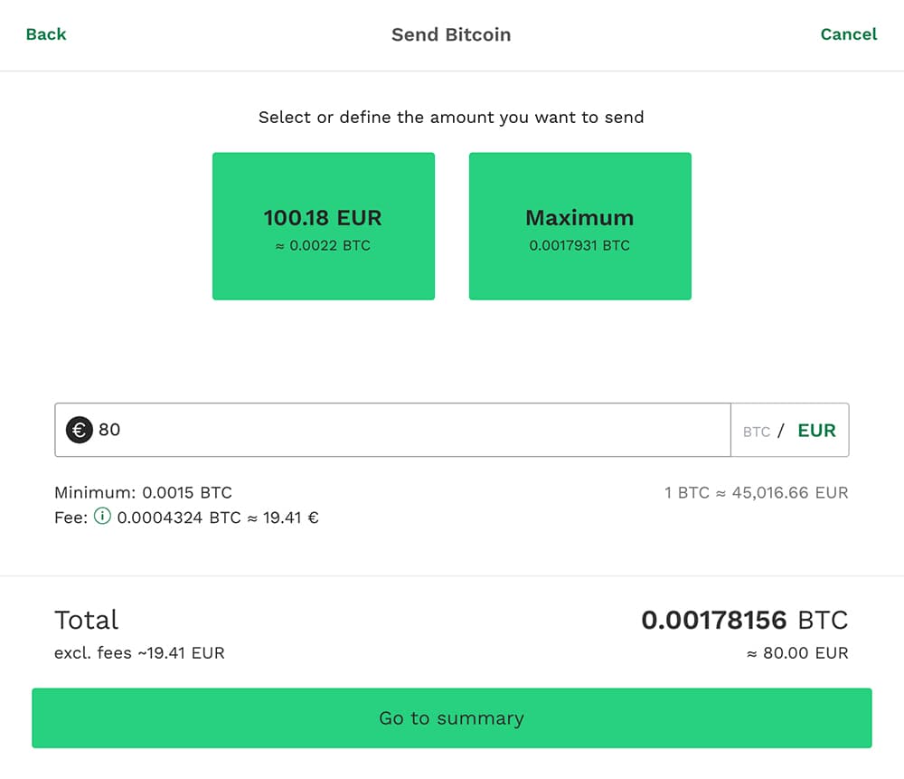Send Bitcoin