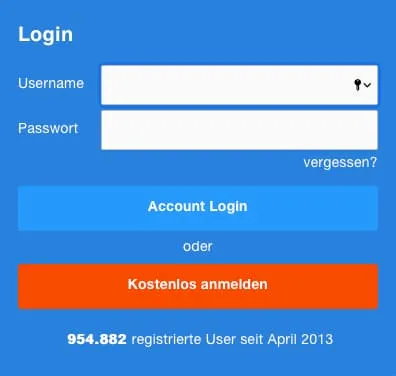 Account anlegen