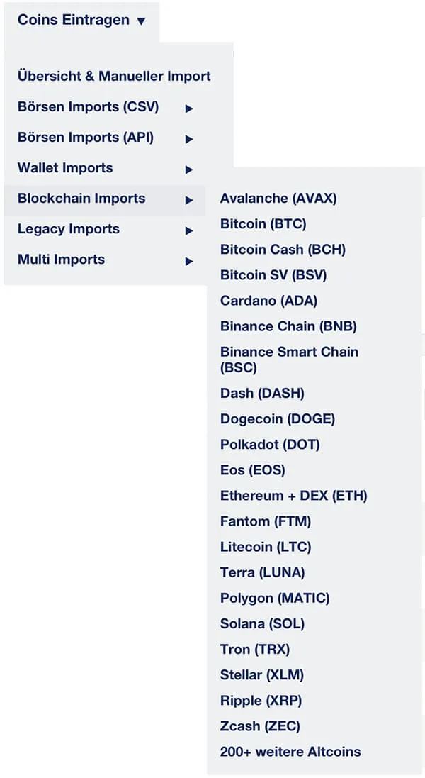 Blockchain Import