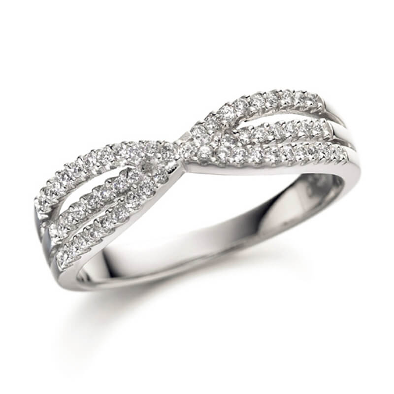 Diamond Fancy Band in White Gold