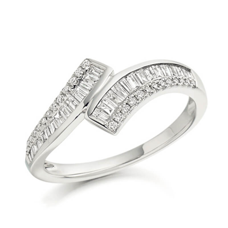 Diamond Fancy Band in White Gold