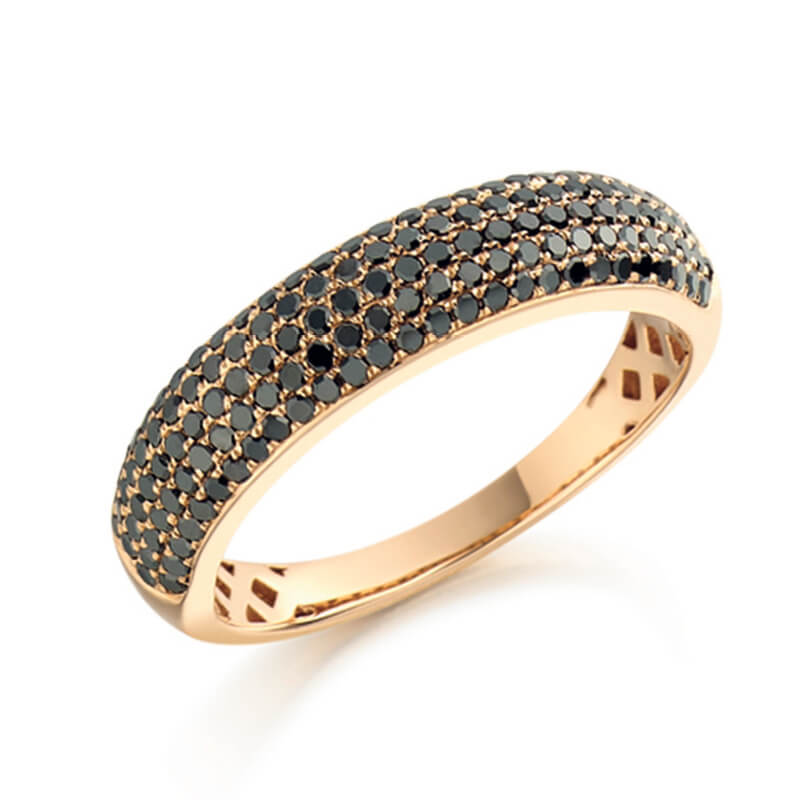 Black and White Diamond Ring