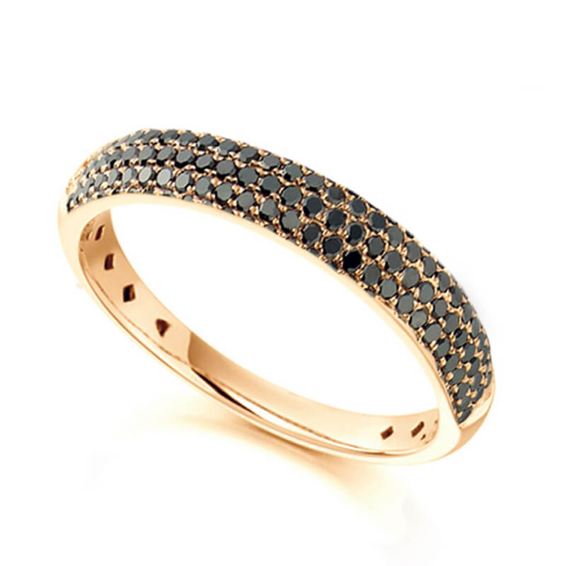 Black and White Diamond Ring