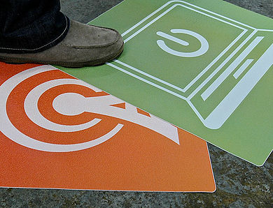 Attention-Grabbing Floor Graphics