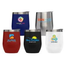 Double-wall stainless steel wine tumbler (item# WCJ-C) from Goldstar Pens.