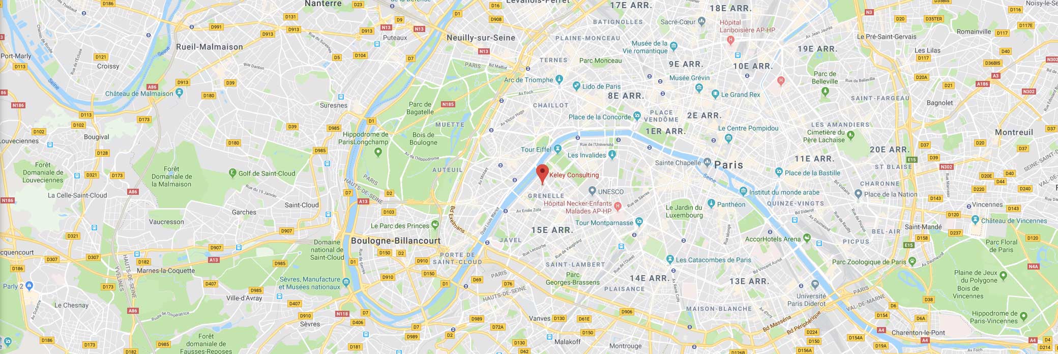 Plan d'accès à Keley