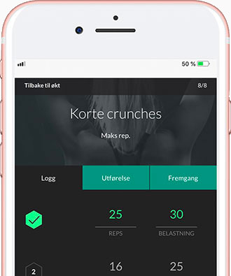 Treningsprogram på mobilen