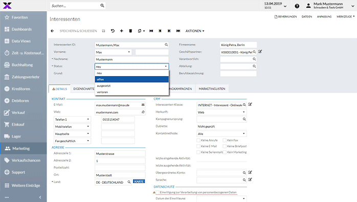 lexbizz ERP – Lager Bestandsübersicht