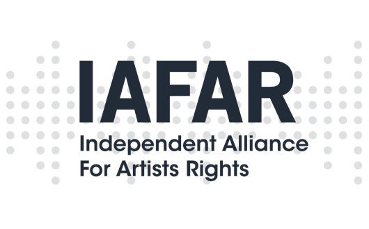 A logo for IAFAR - Independent Alliance For Artist Rights