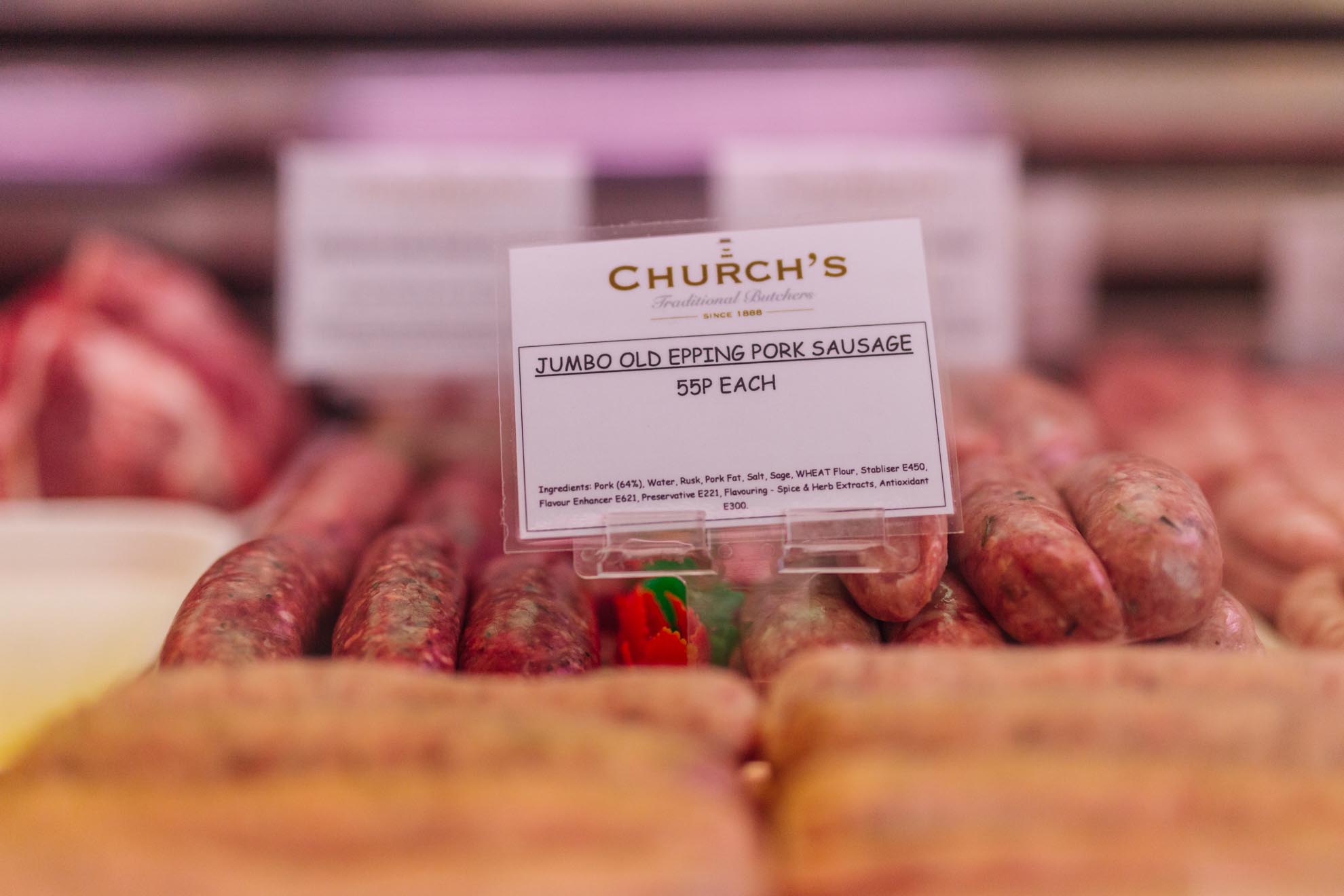 Sausages Church's Butchers