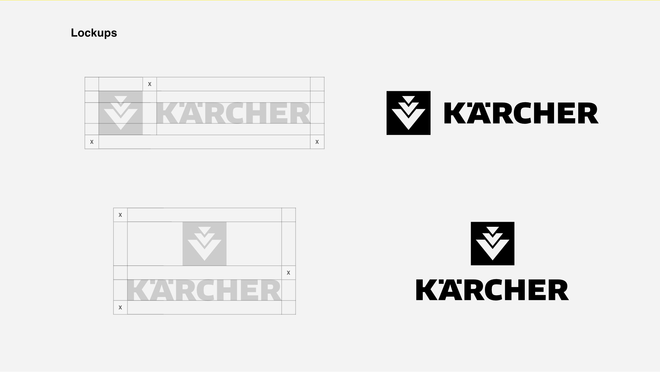Kärcher - redesign concept: Lockups