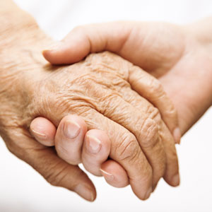 welfare minded two hands clutched