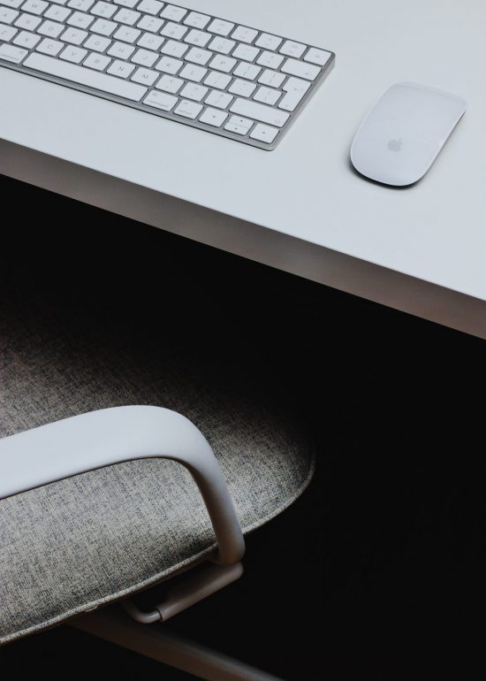The underside of the desk is one of the dirtiest part of the office