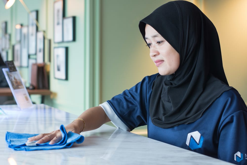 Disinfecting and cleaning of office space in Singapore