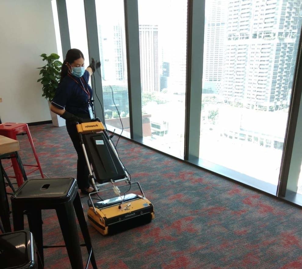 Disinfection carpet cleaning during Covid-19 period