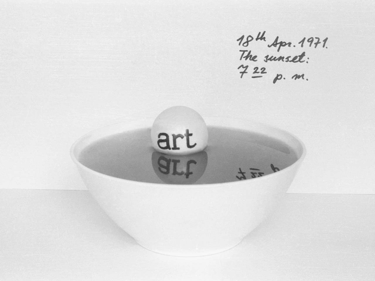 Géza Perneczky, Concepts like Commentary, 1971 – conceptual photography