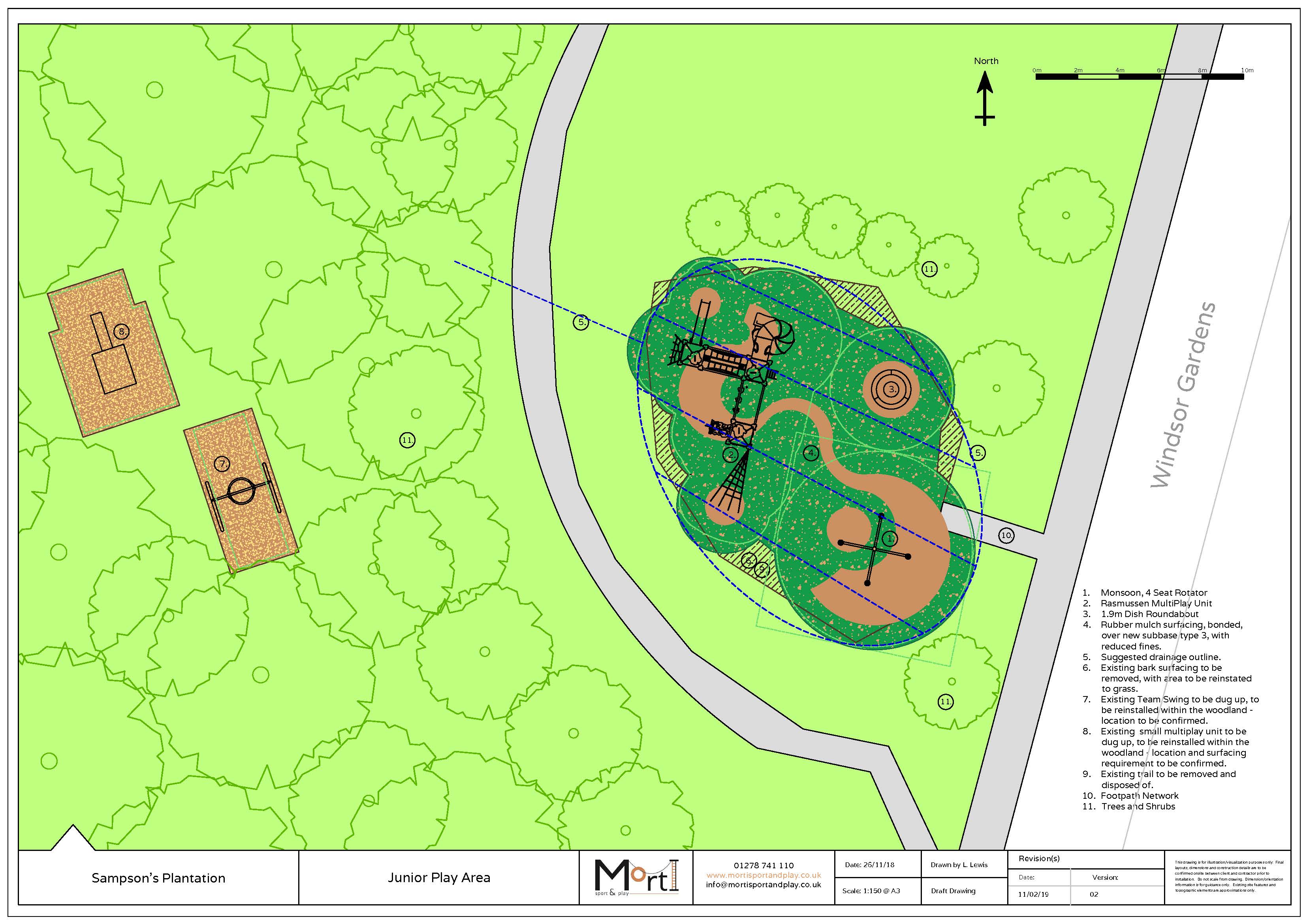 Sampsons Drainage Plan For Devon Playground