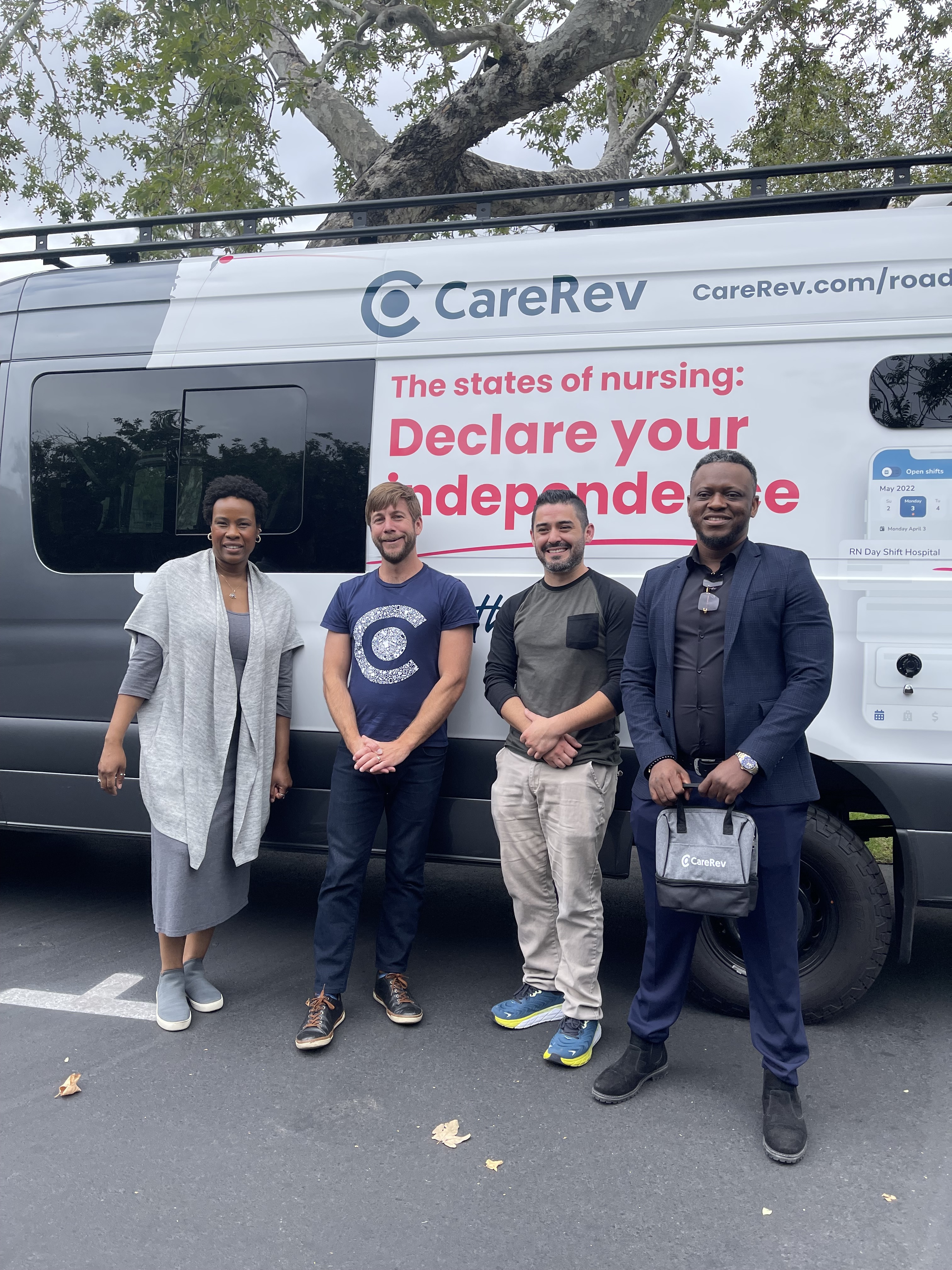 CareRev CEO and founder Will Patterson meets with local clinical professionals