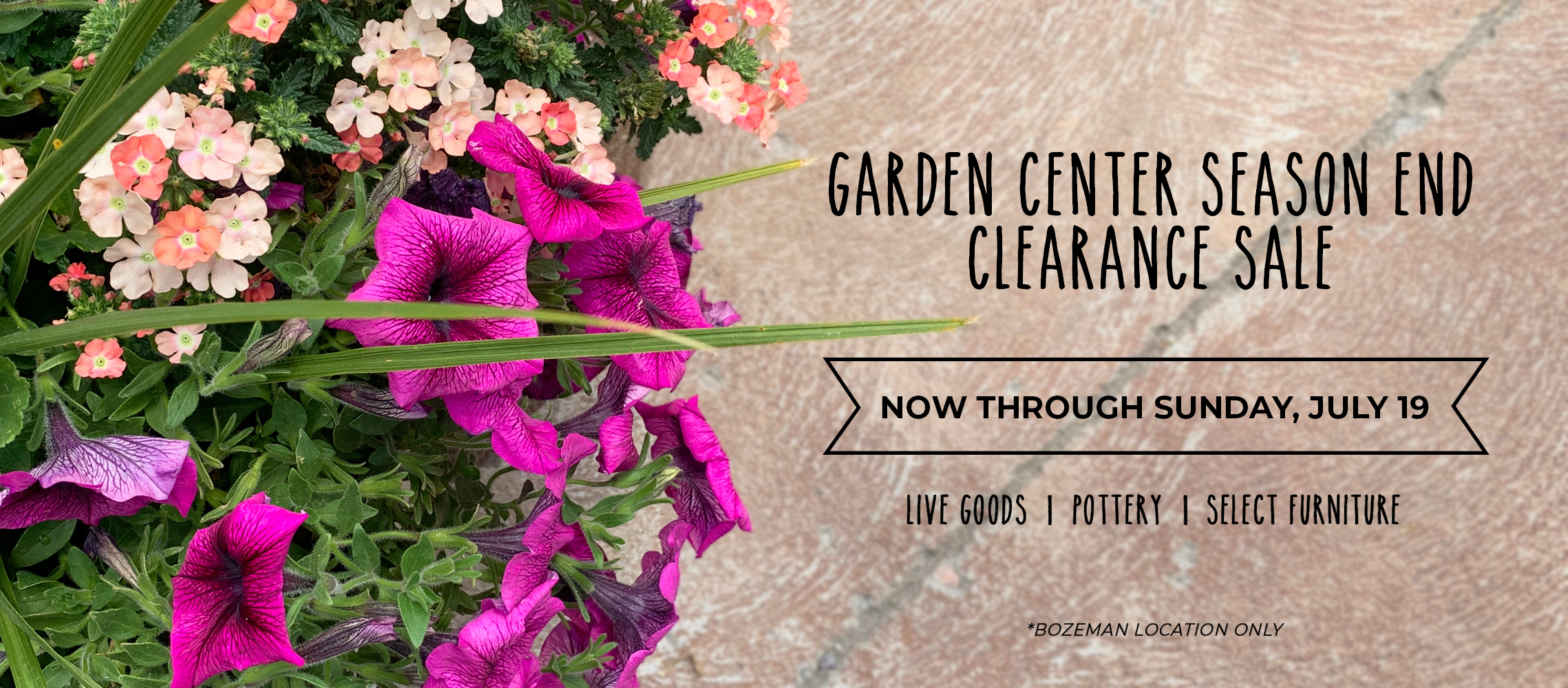 News Garden Center SEASON END Clearance Sale
