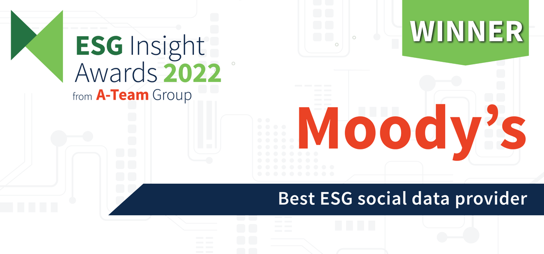 Moody's Environmental, Social & Governance (ESG) Awards