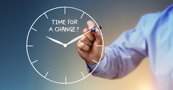 clock time for change