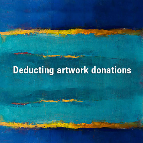 The tax deduction ins and outs of donating artwork to charity
