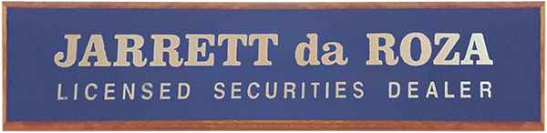 jarrett da roza badge