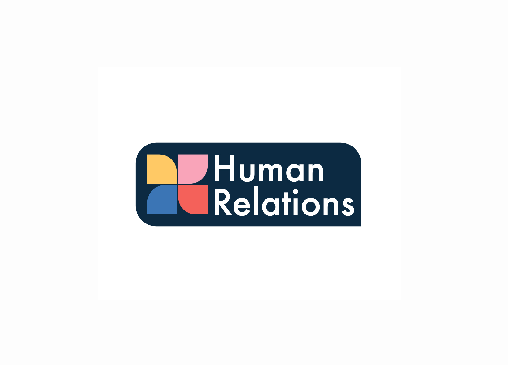 human relations branding shown in full colour with brand identity showcased