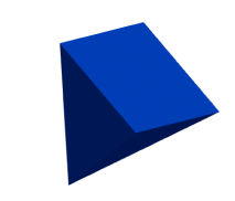 marketing strategy icon triangle blue