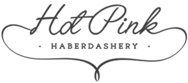 hot pink haberdashery logo