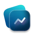 blue glassmorphism agraphy icon