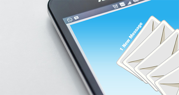 email on smartphone