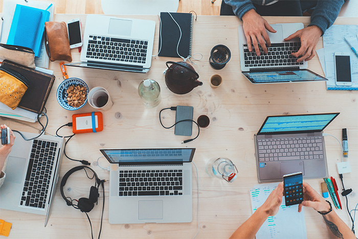 people sitting at their computers