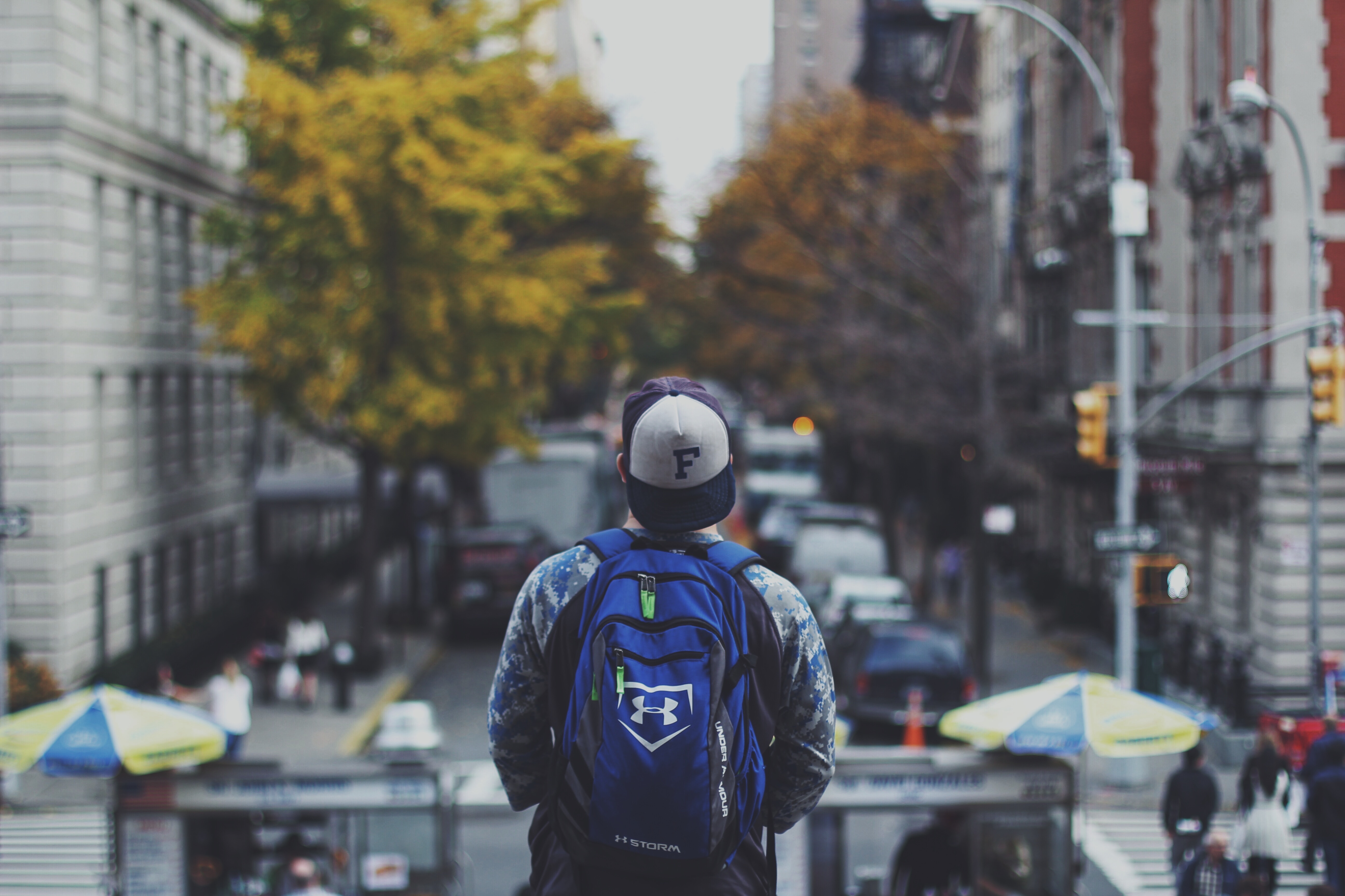 millennial with backpack