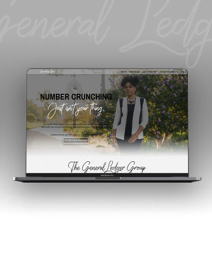 Professional website design for accounting firm General Ledger
