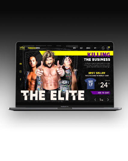 Young Bucks Merchandise Website redesign