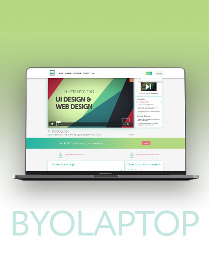 Website design for Bring Your Own Laptop