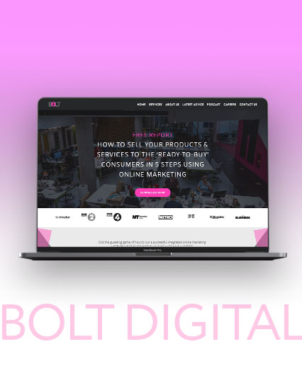 Website Redesign for Bolt Digital Media