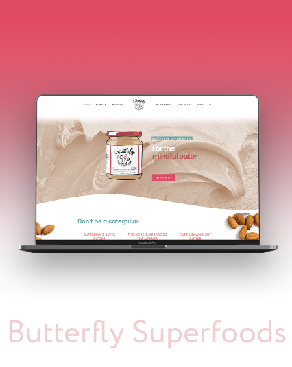 Butterfly Superfoods Website Design & Development