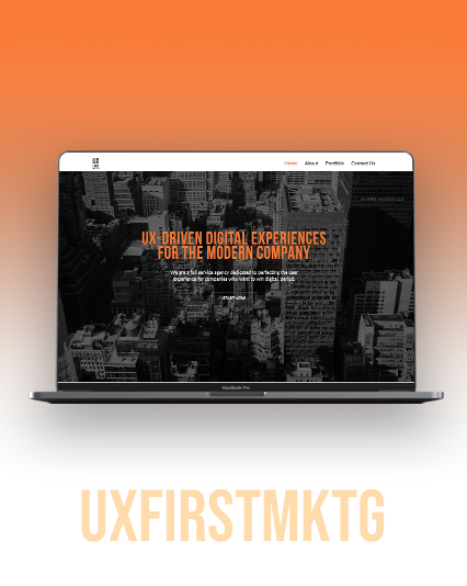 UX First Marketing Website UI/UX Design & Development