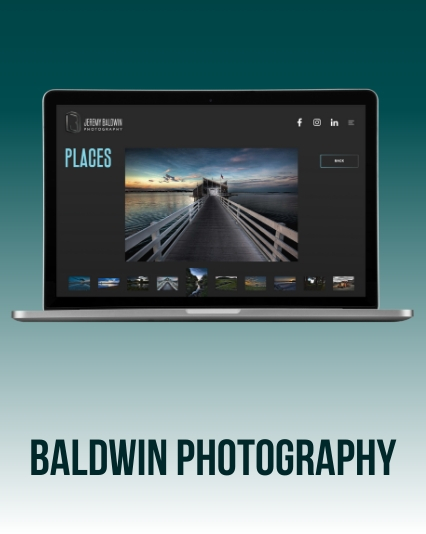Baldwin Photography - Photographer Website UI/UX Website Design