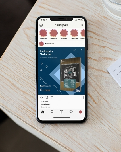 Social media graphics designed for NextChapter / Fastcase