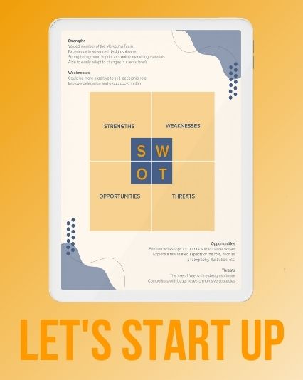 LSU Business SWOT Template Design