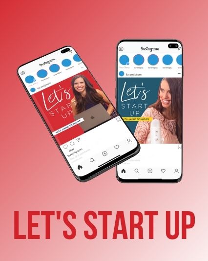 Let's Start Up Podcast Social Graphics